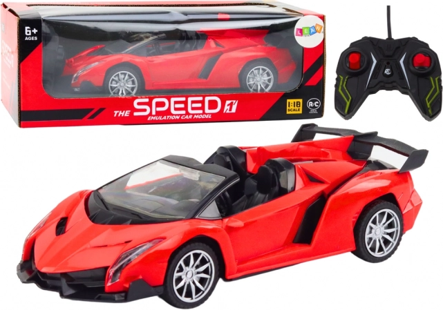 Red Sports Fun Car RC 1:18