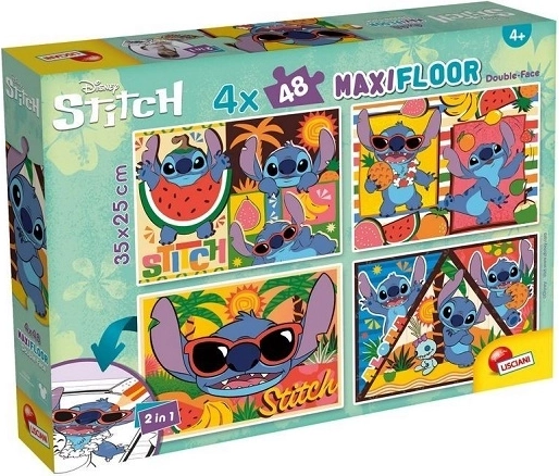 Lisciani Disney vloerpuzzel maxi 4x48 Stitch