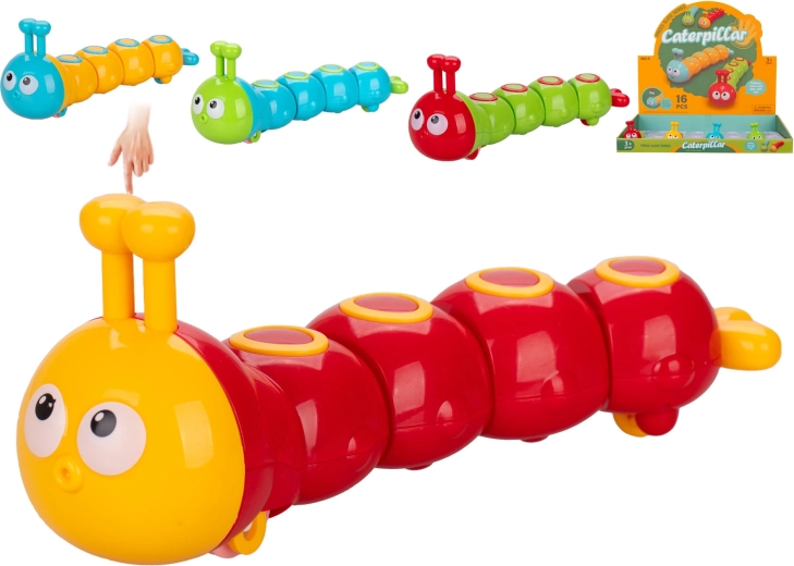 Chenille mobile 15 cm – jouet en plastique coloré pour enfants dès 3 ans