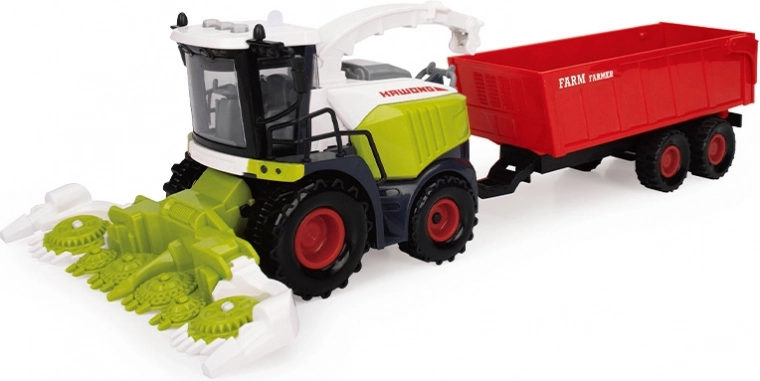 Harvester with trailer