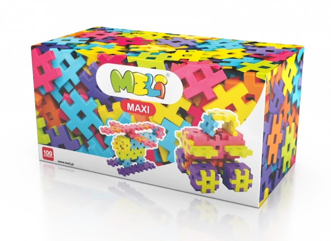 Color building set MELI MAXI 100 pieces