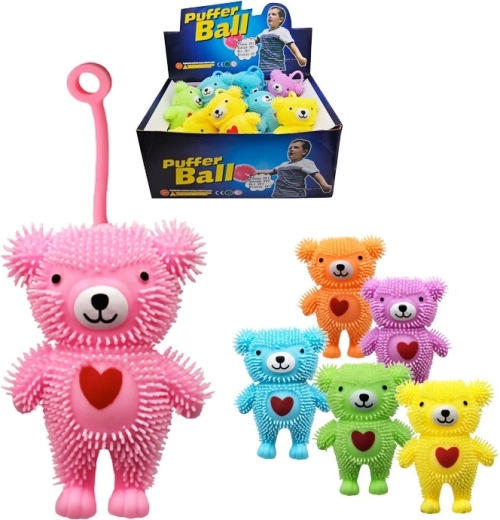 Squeezable Bear with Heart and Light