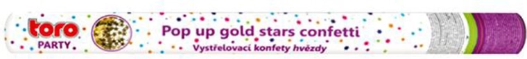 Canons à confettis 60 cm – étoiles dorées
