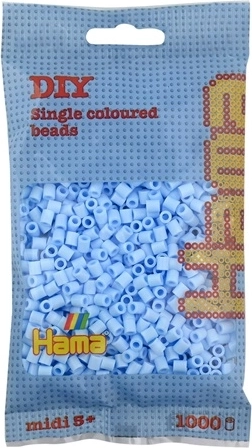Hama Midi iron-on beads, pastel blue, 1000 pcs