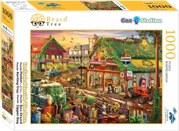 Puzzle Brain Tree rural gas station 1000 pieces