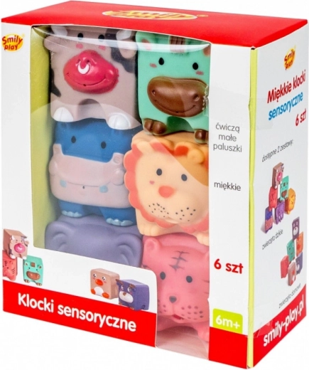 Soft sensory blocks for children – set of 6