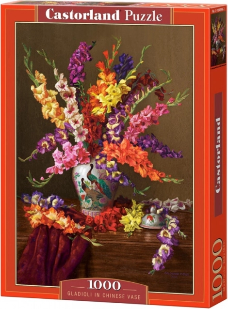 Puzzle 1000 pcs Glaïeuls dans un vase chinois