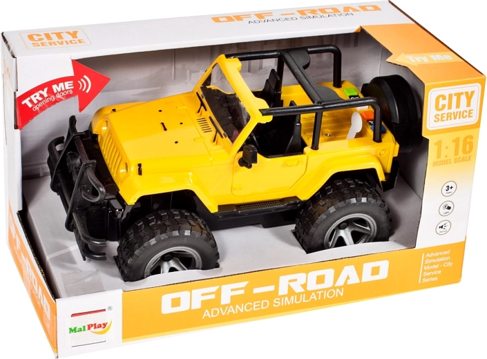 Voiture tout-terrain JEEP 1:16 avec lumière et son