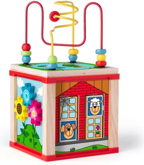 Cube d'activité petite maisonnette