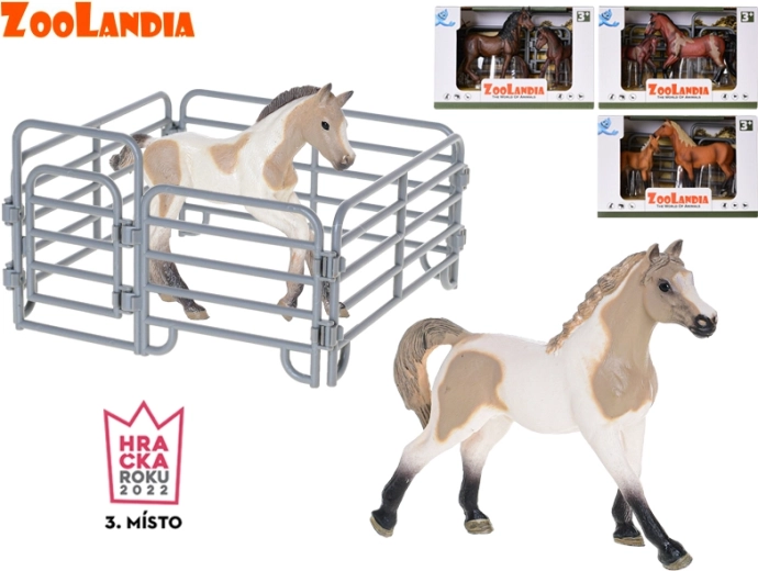 Zoolandia cheval avec poulain et accessoires – set de figurines pour la ferme