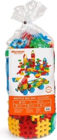 Waffle Mix 200 building blocks in a bag