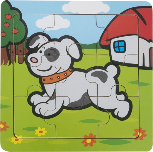 Babu puzzle éducatif en bois chien