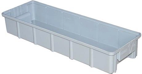 Tiroir de rayonnage en plastique 20 × 60 × 9,5 cm, capacité 12 kg