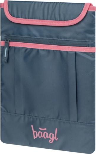 Baagl laptop sleeve Logo pink GRS (15")