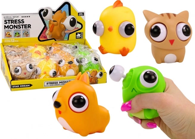 Anti-stress toy cheerful monster squishy sensors mix