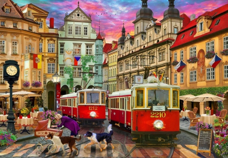 Bluebird puzzle Tramway de Prague 1000 pièces