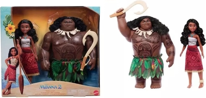 Disney Moana and Maui Figurine Set, 2 pcs