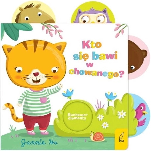 Who’s Playing Hide-and-Seek – interactive board book with movable elements