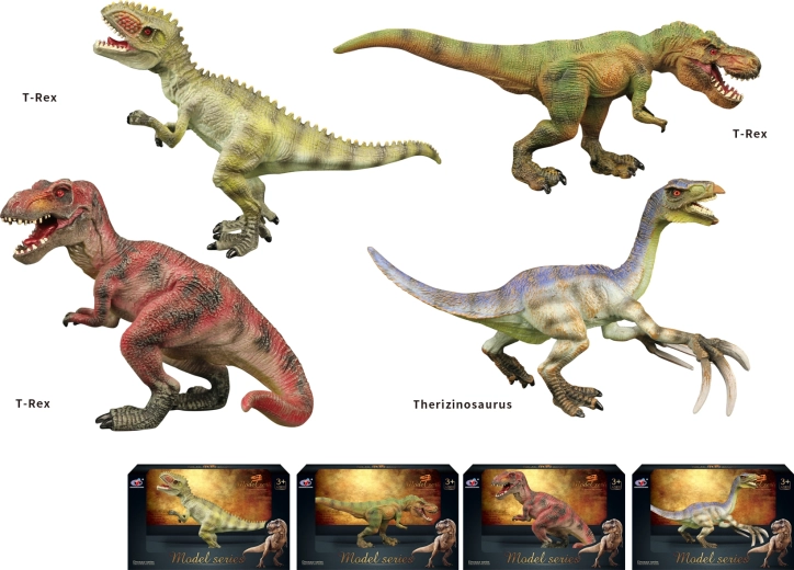 Dinosaurussenwereld – set dinosaurusfiguren, 4 soorten