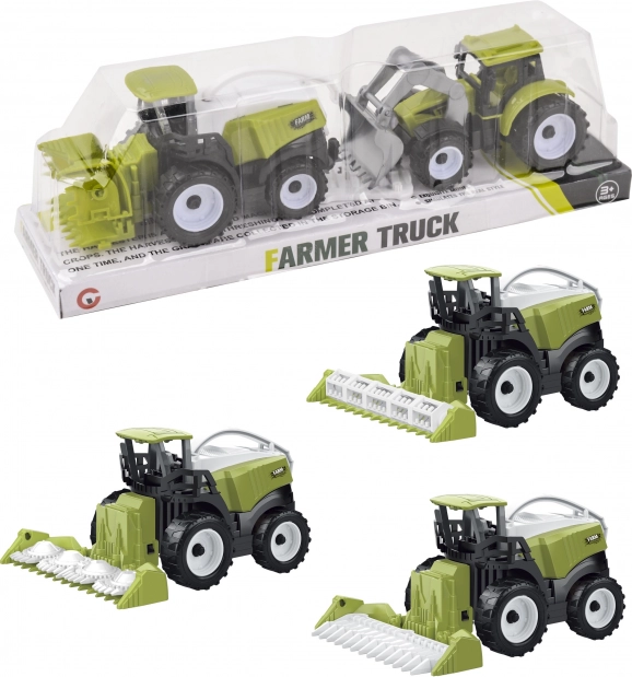 Moissonneuse-batteuse avec tracteur à rétrofriction