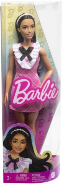 Barbie Fashionistas Puppe im rosa karierten Kleid