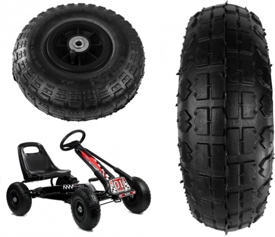 Wiel voor skelter zwart