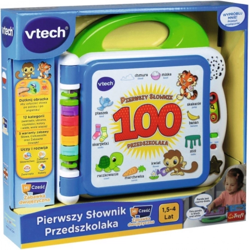 First Preschool Polish–English Talking Dictionary Interactive Book VTech Trefl