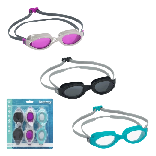 Set de lunettes de natation BESTWAY Accelera, 3 pièces, assortiment de couleurs