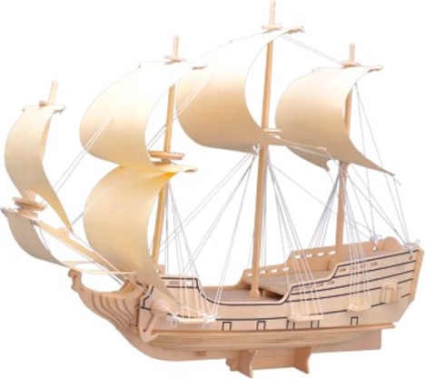 Wooden 3D Puzzle Sailboat Eagle