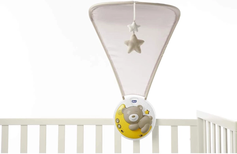 Chicco Next2Moon 3-in-1 projector and crib mobile, neutral