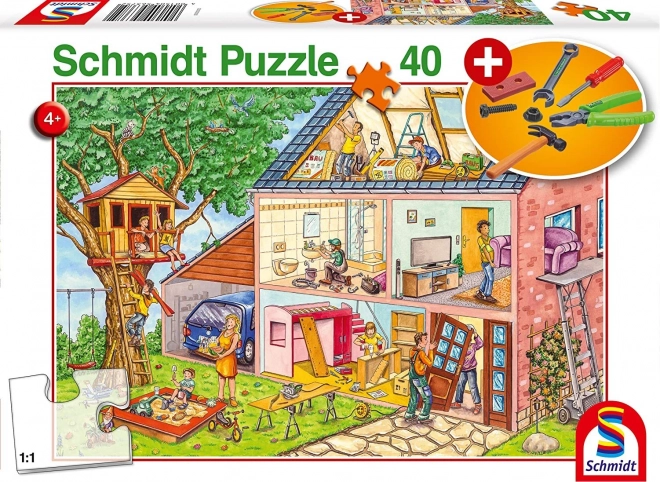 Schmidt puzzle Busy Craftsmen 40 pieces with kids’ tools