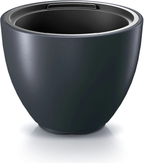 Bloempot met inzetstuk 46,9 cm antraciet HEOS