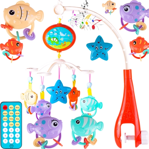Crib Mobile with Remote Control Water Kingdom
