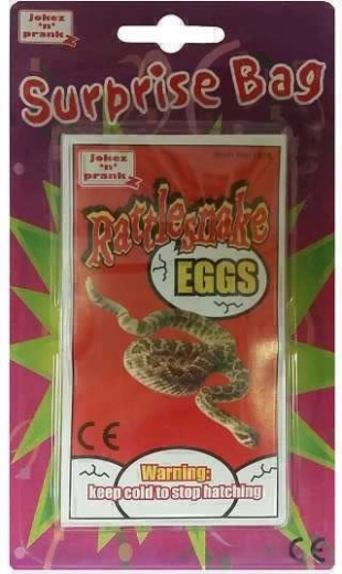 Pochette surprise – œuf de serpent à sonnette pour enfants