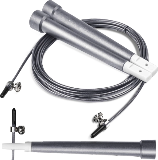 Corde à sauter de vitesse Neo-Sport grise