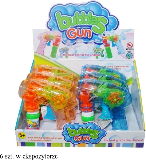 Pistolet à bulles de savon avec lumière