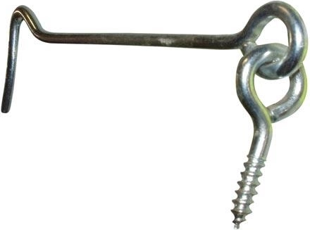 Crochet de porte galvanisé 125 mm (lot de 10 pcs)