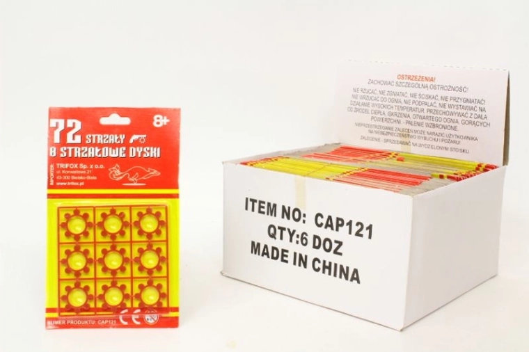 Amorces pour pistolets pour enfants 8 coups Spłonka A-2000