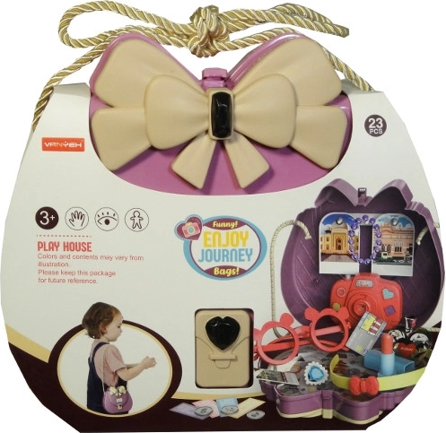 Coffret de beauté pour enfants 2-en-1 sac à main avec accessoires