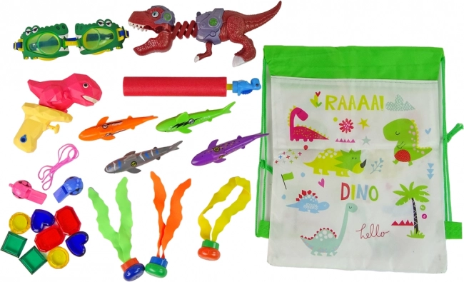 Kids' Dinosaur Diving Set for Pool and Water Play