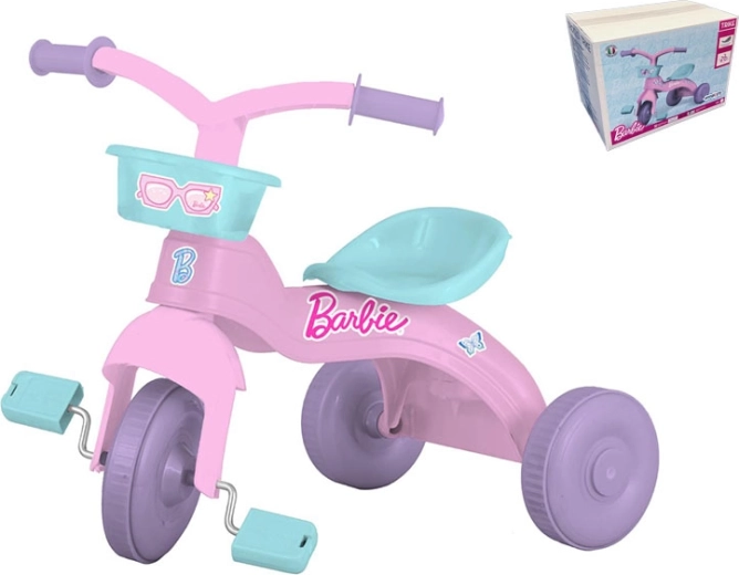 Pink BARBIE Kids Tricycle with Front Basket