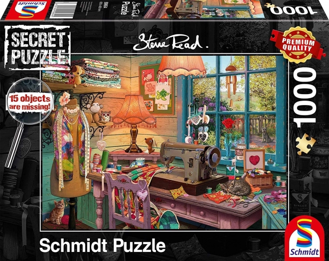 Schmidt Secret Puzzle – Sewing Workshop, 1000 pieces