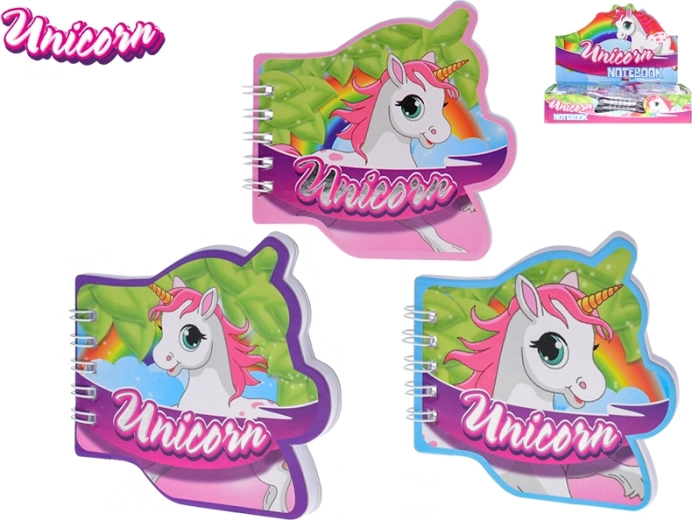 Carnet de poche motif licorne 9 cm