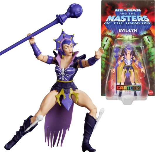 Masters of the Universe Origins figure EVIL-LYN with staff