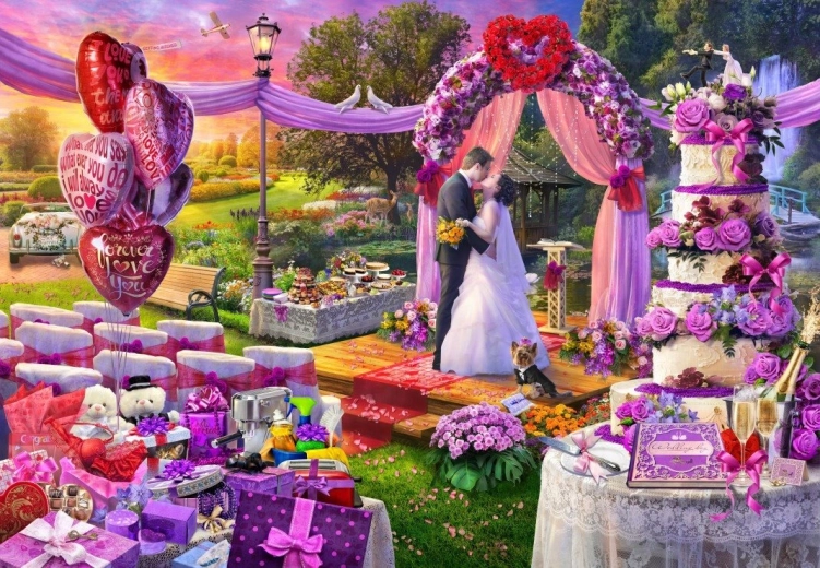 Bluebird Puzzle Wedding Day 1000 Pieces