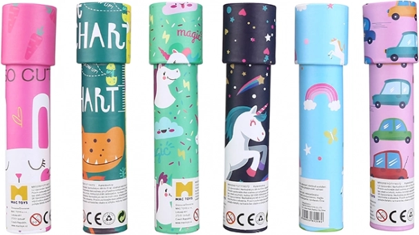 Kaleidoscoop voor kinderen met kleurrijke patronen