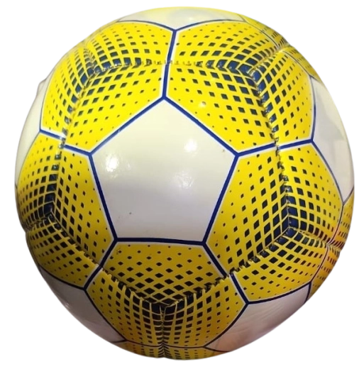 Mini ballon de football jaune et blanc
