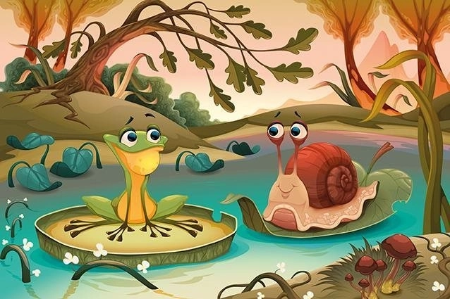 Wooden Puzzle Lake Buddies 50 Pieces