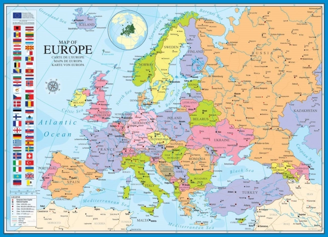 Puzzle EUROGRAPHICS Map of Europe 1000 Pieces