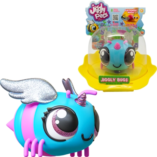 Interactieve blauwe bij JIGGLY BUGS EOLO